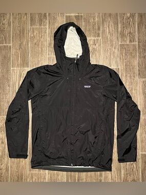 Patagonia Torrentshell H2No Rain Jacket Men’s Medium Nylon Black Full Zip Hooded